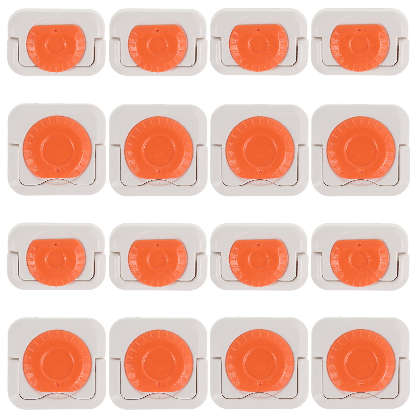 Outlet Cover Baby - 24 Adet Evrensel Uyumlu Turuncu ABS