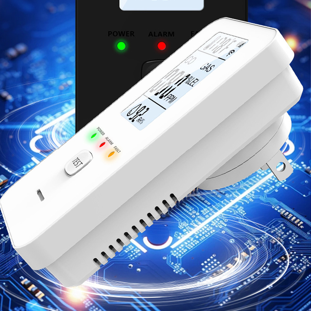 Co Detector Plug - Doğal Gaz ve Karbon Monoksit Dedektörü,