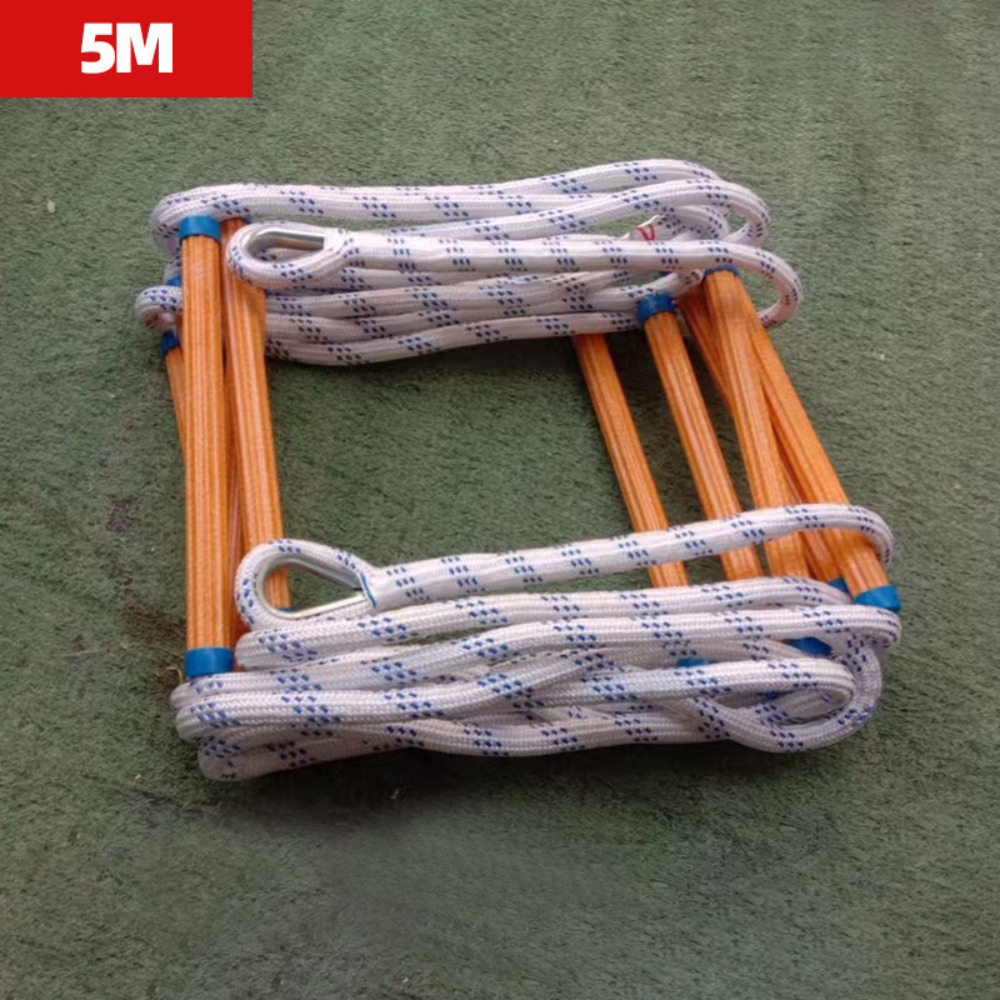 Fire Escape Ladder - Yalıtımlı Halat Merdiven, Kaymaz Yüzeyli, Kendi