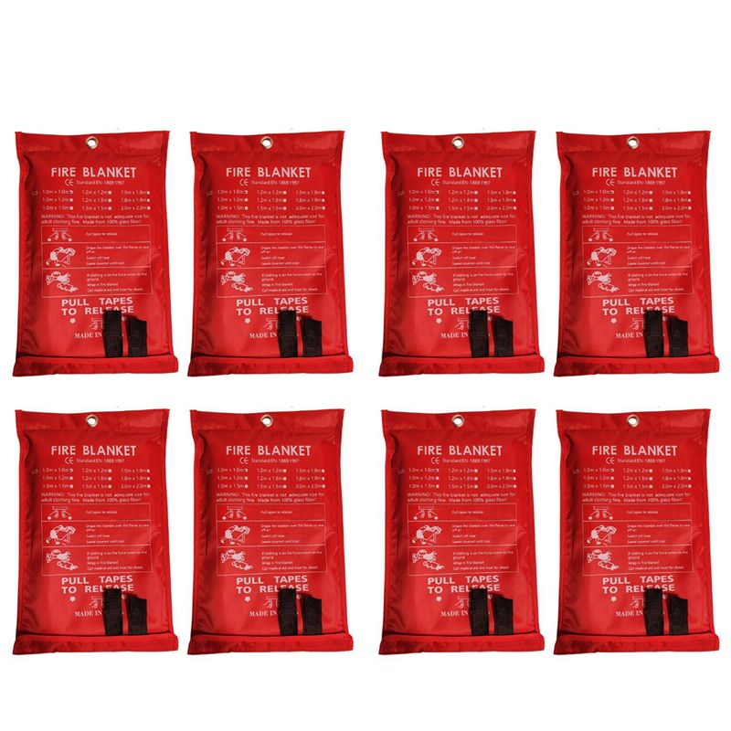 Fire Blanket Kitchen - B48B-8PCS Acil Durum Yangın Battaniyesi, Mutfak,