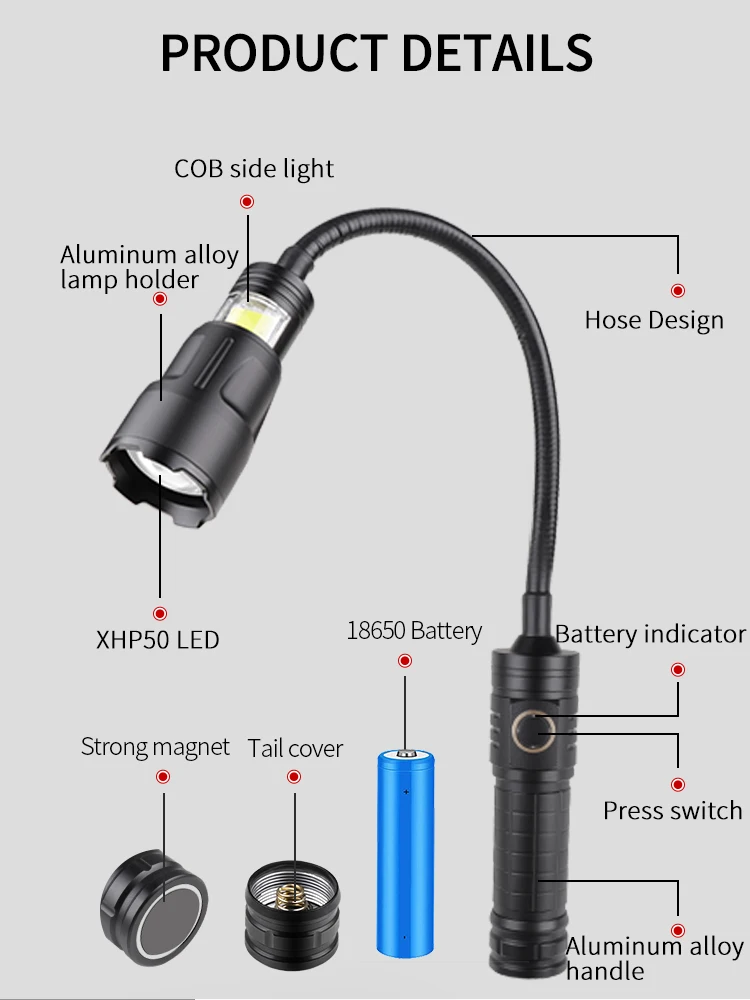 USB şarj edilebilir XHP50 mıkn - Power Outage Light incelemesi ve fiyatı