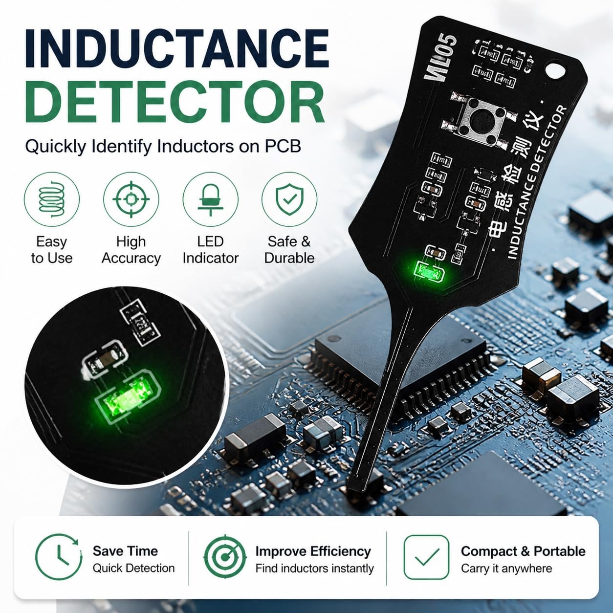 W01 Tip C Endüktans Test Cihaz - Co Detector Plug incelemesi ve fiyatı