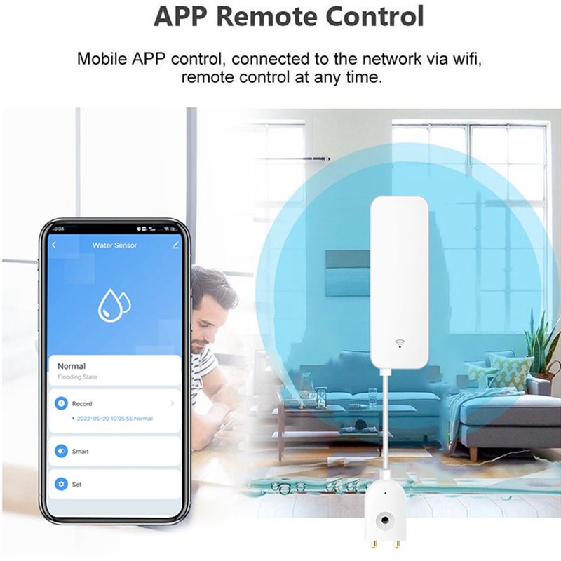 DTEN-Tuya Akıllı Wi-Fi Su Kaça - Water Alarm Sensor incelemesi ve fiyatı