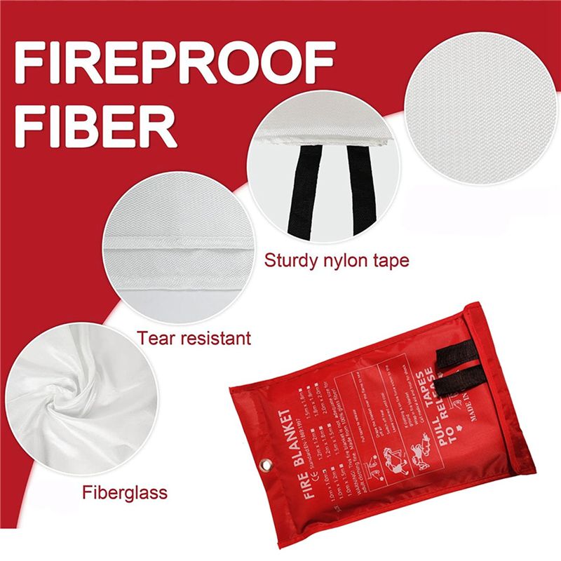 B48B-8PCS Acil Durum Yangın Ba - Fire Blanket Kitchen incelemesi ve fiyatı