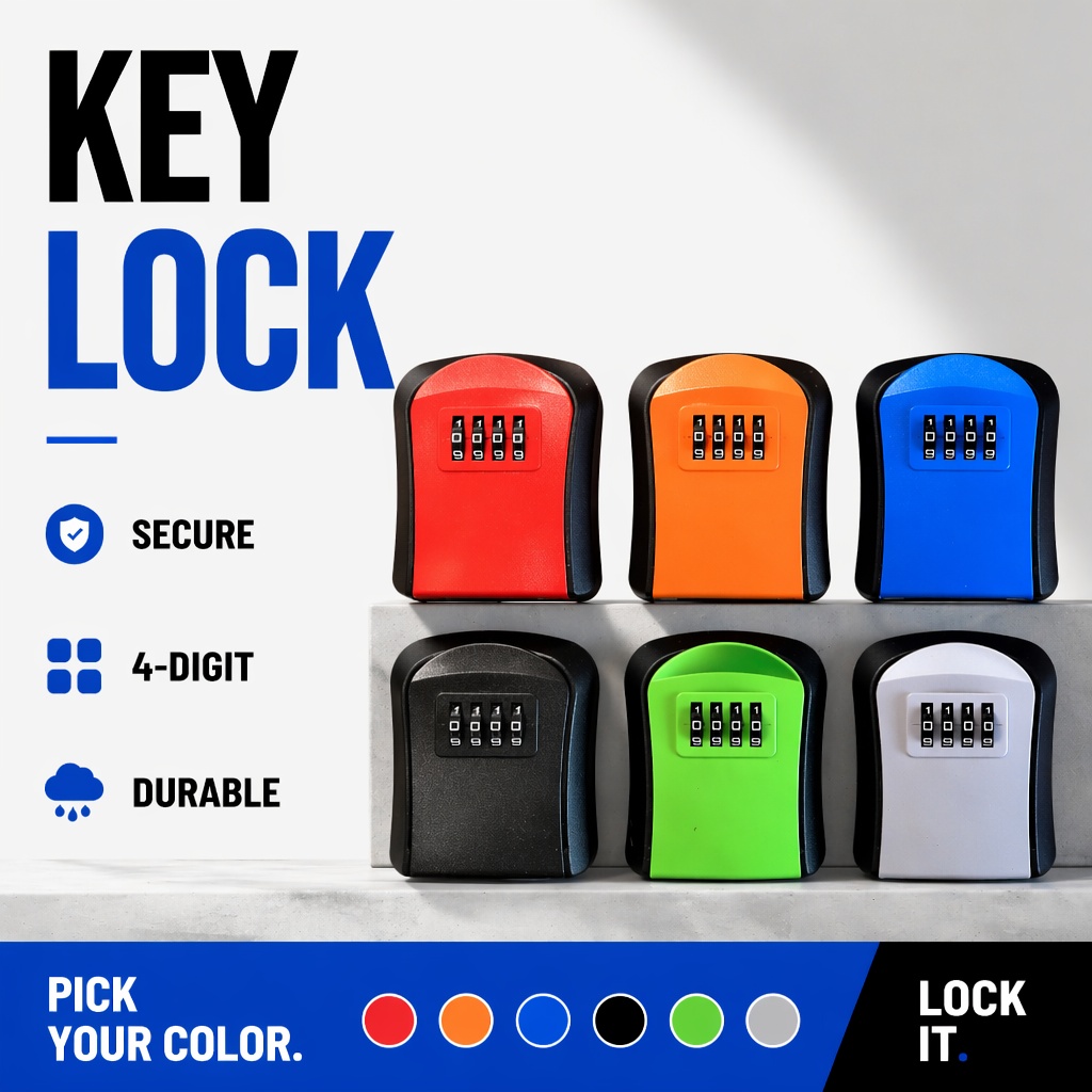 Duvara Monte Su Geçirmez Anaht - Lockbox Key Secure incelemesi ve fiyatı