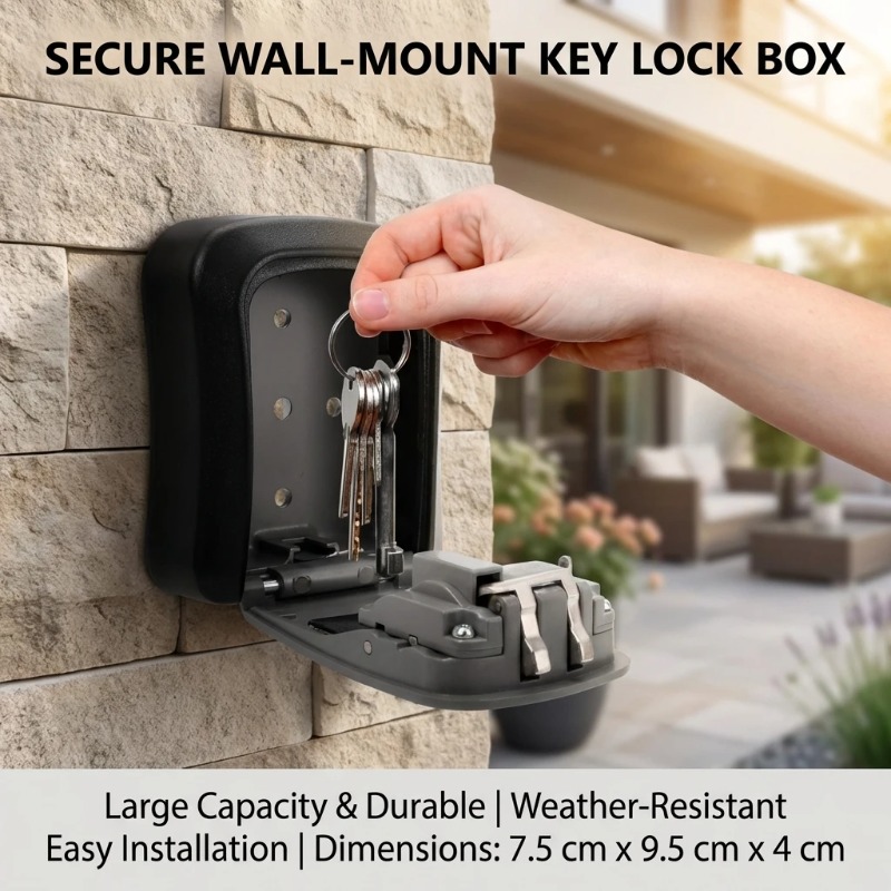 Duvara Monte Anahtar Kilit Kut - Lockbox Key Secure incelemesi ve fiyatı